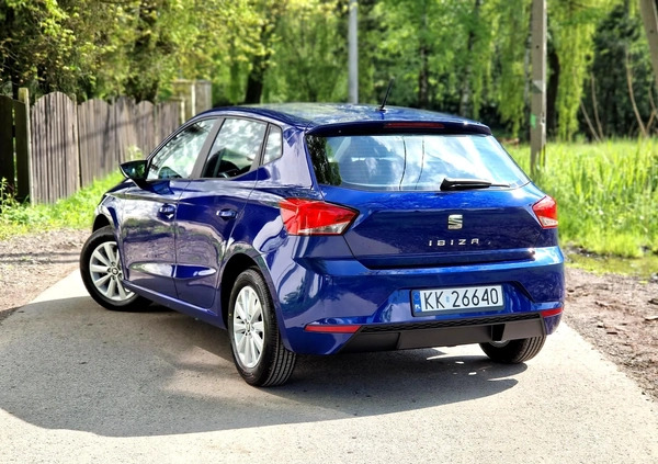 Seat Ibiza cena 42500 przebieg: 21000, rok produkcji 2018 z Kraków małe 667